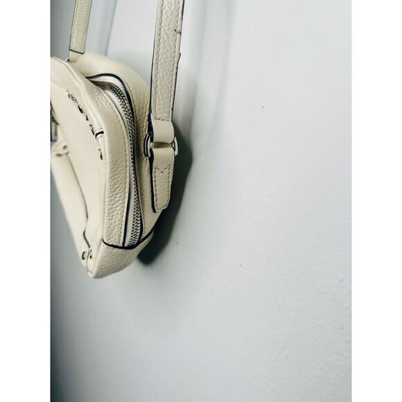 BOSS White Zipper Up Zip Pockets Adjustable Strap Handbag Crossbody Bag - Picture 5 of 12